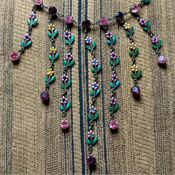 Enamel and crystal choker. - Picture 1 of 7